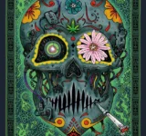 New Stoned Robots 420 chaman Skull Comic Artwork from the ESTAMOS VIVOS Collection