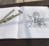 New Stoned Robots 420 NFT comic scribble
